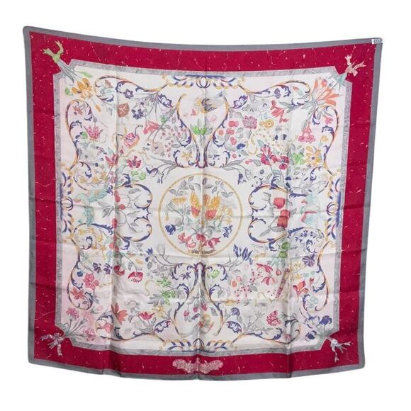 HERMES PIERRES D'ORIENT ET D'OCCIDENT SILK SCARF BY ZOE PAUWELS 90 CM SILK - Picture 3 of 16